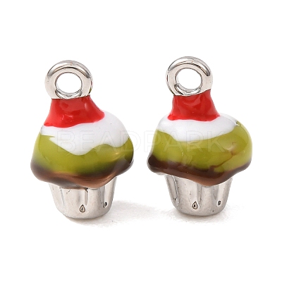 Afternoon Tea Alloy Enamel Pendants AL-CBA3252-03P-A-1