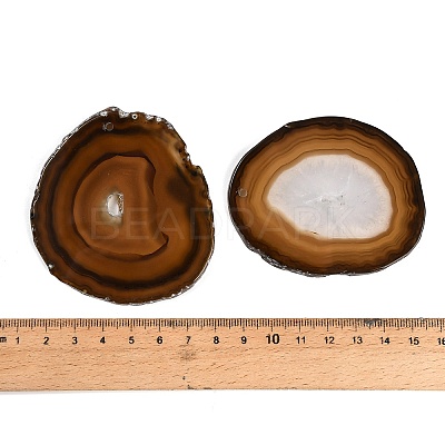Dyed & Heated Natural Agate Slice Big Pendants GG-CBAAF67-02C-1