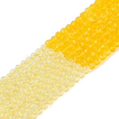 Transparent Glass Beads Strands GLAA-N074-01A-03-1