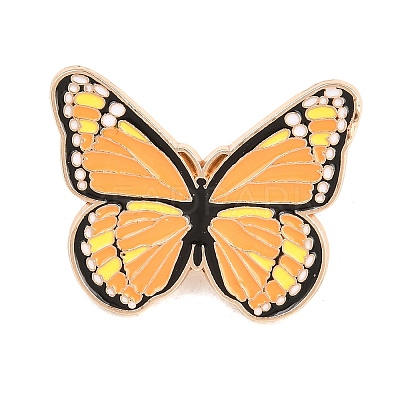 Butterfly Alloy Enamel Lapel Pin Backs JEWB-P057-04C-G-1