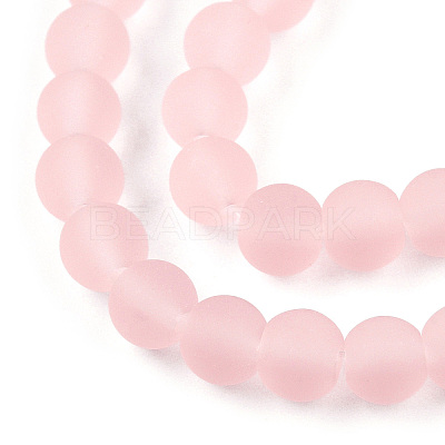 Transparent Glass Beads Strands GLAA-T032-T4mm-MD10-1