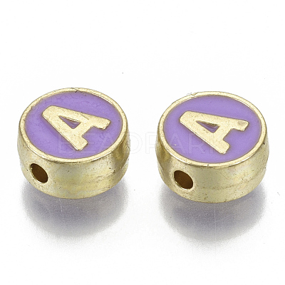 Alloy Enamel Beads ENAM-S122-028A-NR-1