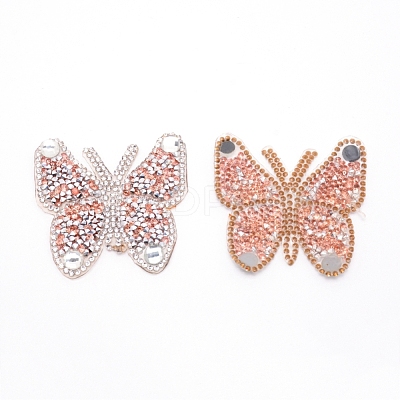 Butterfly Rhinestone Patches DIY-WH0175-14G-1