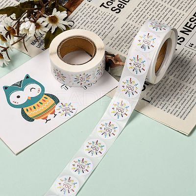 1 Inch Thank You Self-Adhesive Paper Gift Tag Stickers LS-DIY-E027-A-11-1