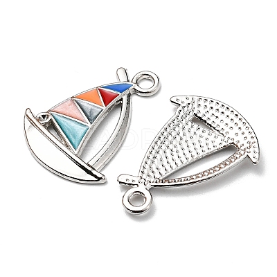 Alloy Enamel Pendant Rhinestone Settings ENAM-YW0002-34-1