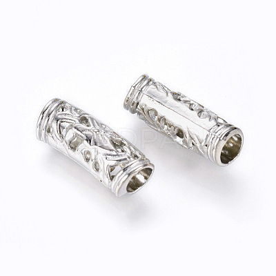 Alloy Tube Beads PALLOY-F133-17P-1