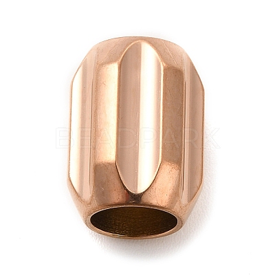 Ion Plating(IP) 304 Stainless Steel Glazed European Beads STAS-M308-10B-1