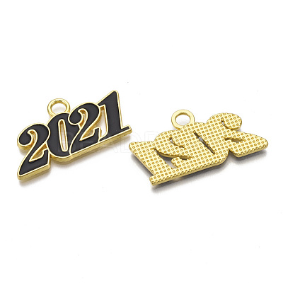 Alloy Enamel Pendants PALLOY-T078-03-1
