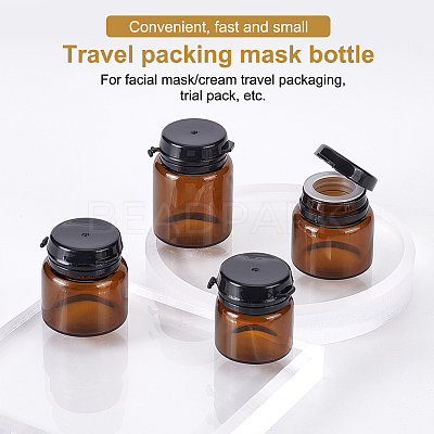 Glass Portable Cream Jar LS-MRMJ-WH0064-48A-1
