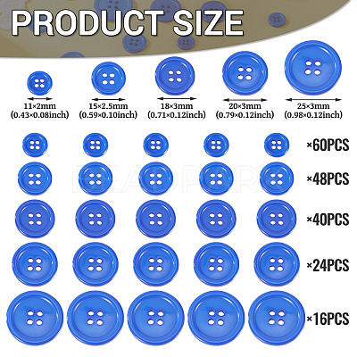 4-Hole Resin Buttons RESI-TA0004-11B-03-1