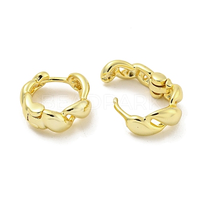 Brass Hoop Earrings EJEW-L211-010G-G-1