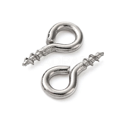Tarnish Resistant 304 Stainless Steel Screw Eye Pin Peg Bails STAS-K171-52P-8x4mm-1