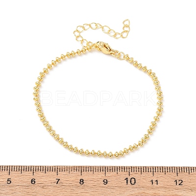Brass Beaded Bracelets for Women BJEW-C140-20G-1