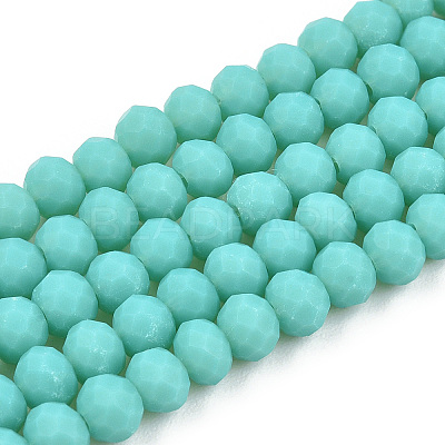 Glass Beads Strands EGLA-A034-P6mm-MD24-1