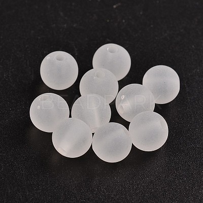 Transparent Acrylic Ball Beads X-FACR-R021-8mm-16-1