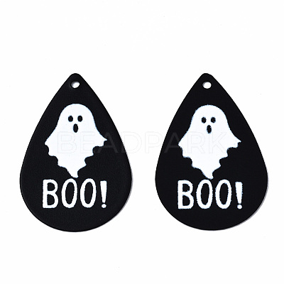 Spray Painted Iron Pendants X-IFIN-T016-64-1