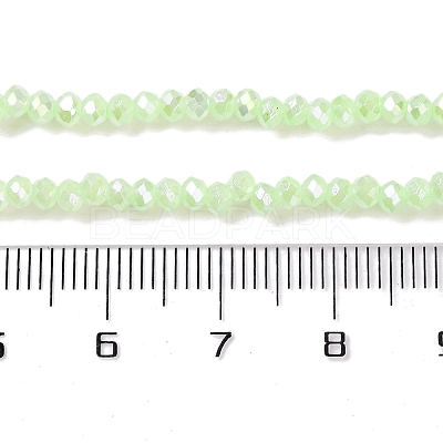 Baking Electroplate Glass Beads Strands DGLA-A039-J4mm-B10-1