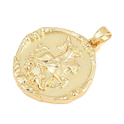 Brass Pendants KK-I453-02G-01-1