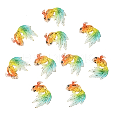 10Pcs UV Printing Acrylic Pendants TACR-YW0003-22H-1