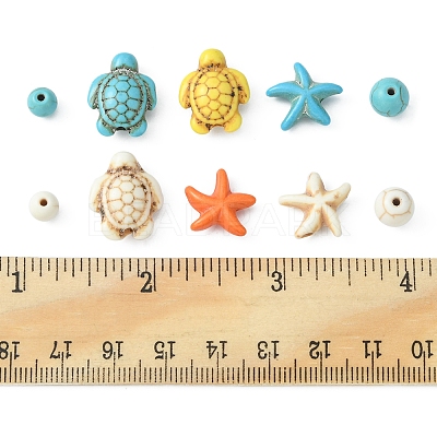 DIY Synthetic Turquoise Beads Kits DIY-FS0003-78-1