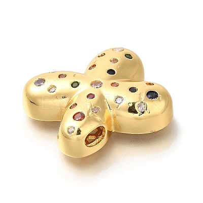 Brass Cubic Zirconia Pendants KK-M295-13G-X-1