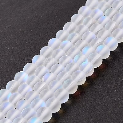 Synthetic Moonstone Beads Strands G-E573-01A-08-1