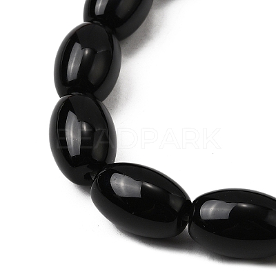 Natural Black Onyx Beads Strands G-F801-F02-04-1