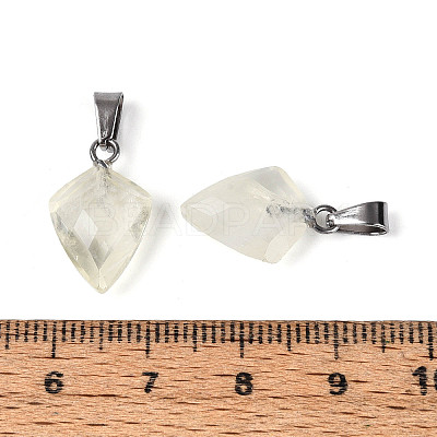 Natural Lemon Quartz Pendants G-N349-18P-05-1