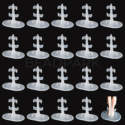 Transparent Plastic Doll Standing Bracket AJEW-WH0312-71-1