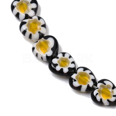 Handmade Millefiori Lampwork Beads Strands LAMP-G166-15I-1