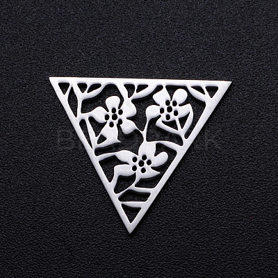 Tarnish Resistant 201 Stainless Steel Filigree Joiners Links STAS-S105-JN904-1-1