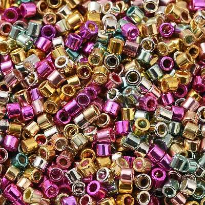 Electroplate Glass Seed Beads SEED-S042-01B-13-1