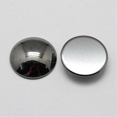 Non-magnetic Synthetic Hematite Cabochons G-P162-05-25mm-1