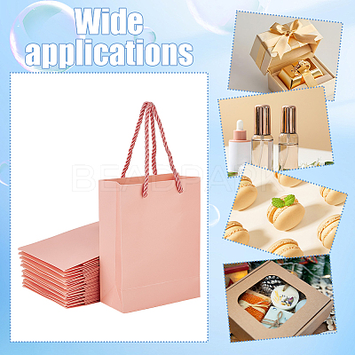 Folding Paper Gift Bags with Handle ABAG-WH0045-21D-1