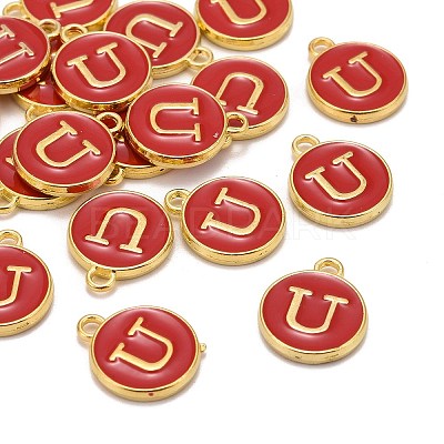 Golden Plated Alloy Enamel Charms LS-ENAM-S118-03U-1