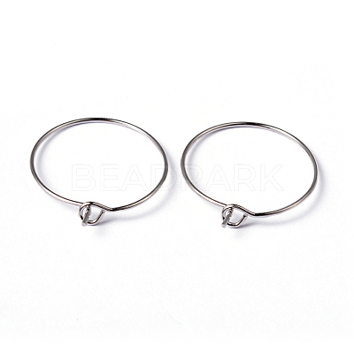 Brass Earrings Hoops X-EC067-1NF-1