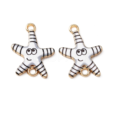 Ocean Theme Alloy Enamel Connector Charms FIND-CJC0017-15KCG-06-1