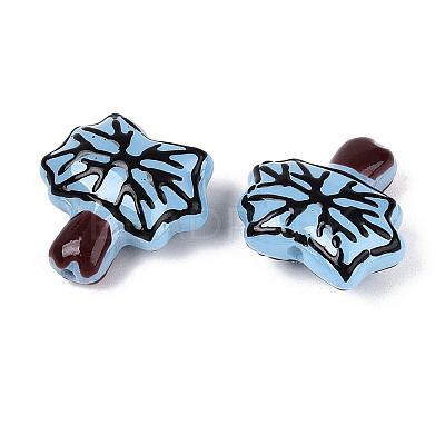 Handmade Lampwork Enamel Beads LAMP-T023-21D-1