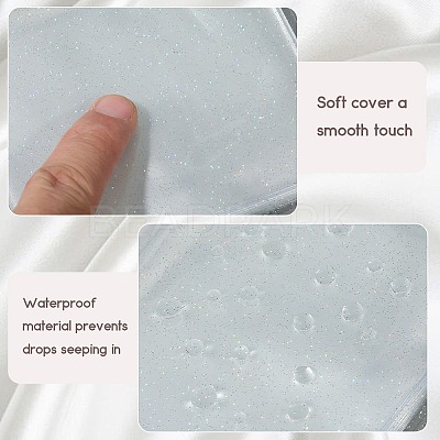 2Pcs PVC Mini Photocard Holder Book AJEW-SP0002-20B-03-1