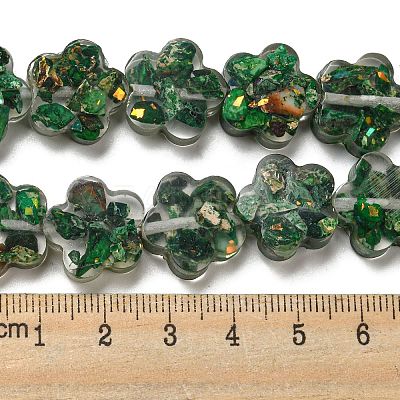 Dyed Natural Imperial Jasper with Resin Beads Strands G-G083-G06-01-1