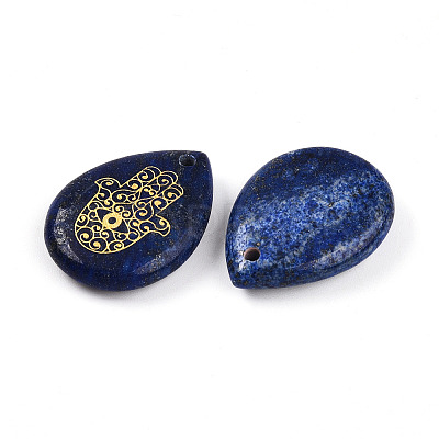 Natural Lapis Lazuli Pendants G-N345-05B-1