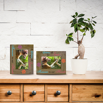 Rectangle Wood Photo Frames AJEW-WH20021-021-1