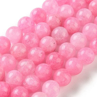 Natural Dyed White Jade Beads Strands G-M402-C03-07-1