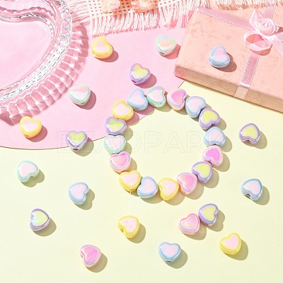 Plated Acrylic Beads OACR-CJC0009-05-1