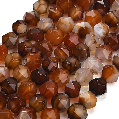 Natural Agate(Dyed & Heated) Beads Strands G-K425-B01-01-1