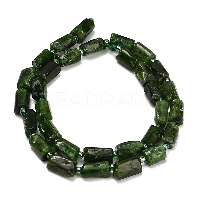 Natural Green Diopsidel Beads Strands GG-CBAA9B4-I02-1