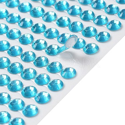 Self Adhesive Acrylic Rhinestone Stickers STIC-PW0012-01F-1