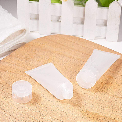20ml Matte PE Plastic Refillable Flip Top Cap Bottles LS-MRMJ-WH0024-01A-1
