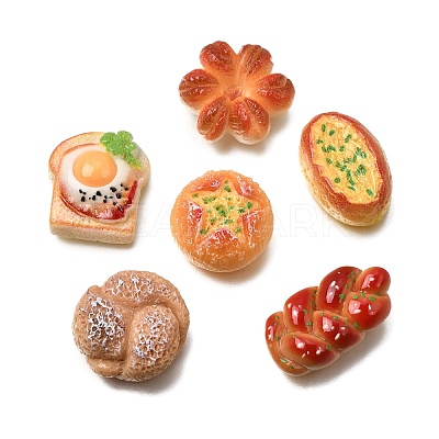 Cute Opaque Resin Imitation Food Cabochons RESI-Z055-01-1