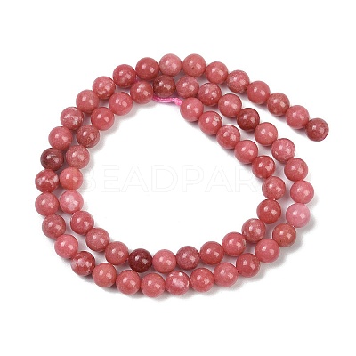 Natural Thulite Beads Strands G-Z044-A02-01-1